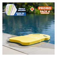 Pack4 Articulo de Natacion Gravital ST 23 con Cintura Resistente Amarillo Casa Y+Papel Regalo